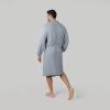 imageComfy Cubs 100 Cotton Muslin Bathrobe  4Layer Absorbent Robe with Pockets ampamp Belt for Bath Spa or LoungingPacific Blue