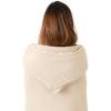 imageComfy Cubs Adult Hooded Towel and Wearable Blanket  Large 58 x 58 Soft Absorbent and Stylish DualFunction Muslin Towel Hoodie for Bath Relaxation and Everyday Use  WhiteSand