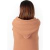 imageComfy Cubs Adult Hooded Towel and Wearable Blanket  Large 58 x 58 Soft Absorbent and Stylish DualFunction Muslin Towel Hoodie for Bath Relaxation and Everyday Use  WhiteCaramel