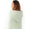 imageComfy Cubs Adult Hooded Towel and Wearable Blanket  Large 58 x 58 Soft Absorbent and Stylish DualFunction Muslin Towel Hoodie for Bath Relaxation and Everyday Use  WhiteSage