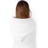 imageComfy Cubs Adult Hooded Towel and Wearable Blanket  Large 58 x 58 Soft Absorbent and Stylish DualFunction Muslin Towel Hoodie for Bath Relaxation and Everyday Use  WhiteWhite