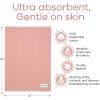 imageComfy Cubs Baby Burp Cloths Set Pack of 6  Large 6Layer Ultra Absorbent 100 Cotton for Infant SpitUp Drool and Messes  Soft Gentle Thoughtful New Born Baby Gifts Multi BoyBold Blush