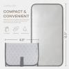 imageComfy Cubs Baby Changing Pad Compact Size  Waterproof Diaper Changing Mat with Cushioned Pillow  Soft ampamp Lightweight Foldable Design for Travel  Stylish Design for Boys and Girls  Solid GreyGrey Pattern