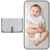 imageComfy Cubs Baby Changing Pad Compact Size  Waterproof Diaper Changing Mat with Cushioned Pillow  Soft ampamp Lightweight Foldable Design for Travel  Stylish Design for Boys and Girls  Solid GreyGrey Pattern