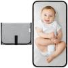 imageComfy Cubs Baby Changing Pad Compact Size  Waterproof Diaper Changing Mat with Cushioned Pillow  Soft ampamp Lightweight Foldable Design for Travel  Stylish Design for Boys and Girls  Solid GreySolid Grey
