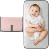 imageComfy Cubs Baby Changing Pad Compact Size  Waterproof Diaper Changing Mat with Cushioned Pillow  Soft ampamp Lightweight Foldable Design for Travel  Stylish Design for Boys and Girls  Solid GreyPink Blush