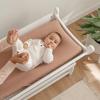 imageComfy Cubs Baby Changing Table  Sturdy Wood Construction Timeless Look Baby Change Table with Two Open Shelves for Infant Daycare Essentials Storage  Natural Wood with White LegsWhite