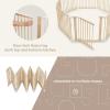imageComfy Cubs Baby Gate Playpen  57 x 57 x 25 in Extends Up to 228  Pine Wood Foldable Playpen with ChildProof Lock  Easy Assembly Baby Fence Play Area for Babies ampamp Toddlers  BlushLight Wood