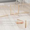 imageComfy Cubs Baby Gate Playpen  57 x 57 x 25 in Extends Up to 228  Pine Wood Foldable Playpen with ChildProof Lock  Easy Assembly Baby Fence Play Area for Babies ampamp Toddlers  BlushLight Wood