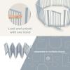 imageComfy Cubs Baby Gate Playpen  57 x 57 x 25 in Extends Up to 228  Pine Wood Foldable Playpen with ChildProof Lock  Easy Assembly Baby Fence Play Area for Babies ampamp Toddlers  BlushPacific Blue