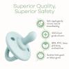 imageComfy Cubs Baby Pacifiers 4 Pack for 018 Months  Soft BreastLike Nipple Shape  CPSIA Compliant Silicone Pacifier for Newborns  Girl Pack Baby Essentials  Ideal Newborn Gift Set  BlueGreen