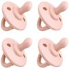 imageComfy Cubs Baby Pacifiers 4 Pack for 018 Months  Soft BreastLike Nipple Shape  CPSIA Compliant Silicone Pacifier for Newborns  Girl Pack Baby Essentials  Ideal Newborn Gift Set  BluePink