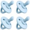 imageComfy Cubs Baby Pacifiers 4 Pack for 018 Months  Soft BreastLike Nipple Shape  CPSIA Compliant Silicone Pacifier for Newborns  Girl Pack Baby Essentials  Ideal Newborn Gift Set  BlueBlue