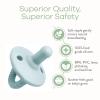 imageComfy Cubs Baby Pacifiers 4 Pack for 018 Months  Soft BreastLike Nipple Shape  CPSIA Compliant Silicone Pacifier for Newborns  Girl Pack Baby Essentials  Ideal Newborn Gift Set  BlueGreen