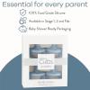 imageComfy Cubs Baby Pacifiers 4 Pack for 018 Months  Soft BreastLike Nipple Shape  CPSIA Compliant Silicone Pacifier for Newborns  Girl Pack Baby Essentials  Ideal Newborn Gift Set  BlueBlue
