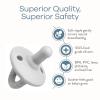 imageComfy Cubs Baby Pacifiers 4 Pack for 018 Months  Soft BreastLike Nipple Shape  CPSIA Compliant Silicone Pacifier for Newborns  Girl Pack Baby Essentials  Ideal Newborn Gift Set  BlueGrey