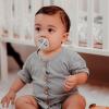 imageComfy Cubs Baby Pacifiers 4 Pack for 018 Months  Soft BreastLike Nipple Shape  CPSIA Compliant Silicone Pacifier for Newborns  Girl Pack Baby Essentials  Ideal Newborn Gift Set  BlueGrey