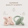 imageComfy Cubs Baby Pacifiers 5 Pack for 0 Months  Soft BreastLike Nipple Shape  CPSIA Compliant Silicone Pacifier for Newborns  Girl Pack Baby Essentials  Ideal Newborn Gift Set  Multicolor GirlMulticolorNeutral