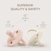 imageComfy Cubs Baby Pacifiers 5 Pack for 0 Months  Soft BreastLike Nipple Shape  CPSIA Compliant Silicone Pacifier for Newborns  Girl Pack Baby Essentials  Ideal Newborn Gift Set  Multicolor GirlMulticolorGirl