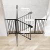 imageComfy Cubs Baby Safety Gate with 3 Extensions  Adjustable 42quot x 19quot x 30quot Q195 Steel Doorway Barrier  PowderCoated Finish for Stairs and Doorways  WalkThrough Design Pet Gate  BlackBlack