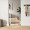 imageComfy Cubs Baby Safety Gate with 3 Extensions  Adjustable 42quot x 19quot x 30quot Q195 Steel Doorway Barrier  PowderCoated Finish for Stairs and Doorways  WalkThrough Design Pet Gate  BlackWhite