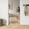 imageComfy Cubs Baby Safety Gate with 3 Extensions  Adjustable 42quot x 19quot x 30quot Q195 Steel Doorway Barrier  PowderCoated Finish for Stairs and Doorways  WalkThrough Design Pet Gate  BlackBlush