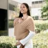 imageComfy Cubs Baby Wrap Carrier  Soft ampamp Secure Fit Cotton Blend Baby Carrier Newborn to Toddler  HandsFree ampamp Lightweight Infant Wrap  Adjustable One Size Fits All Toddler Sling  BlushCedar