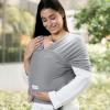 imageComfy Cubs Baby Wrap Carrier  Soft ampamp Secure Fit Cotton Blend Baby Carrier Newborn to Toddler  HandsFree ampamp Lightweight Infant Wrap  Adjustable One Size Fits All Toddler Sling  BlushSlate Grey