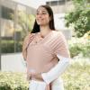 imageComfy Cubs Baby Wrap Carrier  Soft ampamp Secure Fit Cotton Blend Baby Carrier Newborn to Toddler  HandsFree ampamp Lightweight Infant Wrap  Adjustable One Size Fits All Toddler Sling  BlushBlush