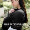 imageComfy Cubs Baby Wrap Carrier  Soft ampamp Secure Fit Cotton Blend Baby Carrier Newborn to Toddler  HandsFree ampamp Lightweight Infant Wrap  Adjustable One Size Fits All Toddler Sling  BlushBlack