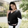 imageComfy Cubs Baby Wrap Carrier  Soft ampamp Secure Fit Cotton Blend Baby Carrier Newborn to Toddler  HandsFree ampamp Lightweight Infant Wrap  Adjustable One Size Fits All Toddler Sling  BlushBlack