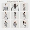 imageComfy Cubs Baby Wrap Carrier  Soft ampamp Secure Fit Cotton Blend Baby Carrier Newborn to Toddler  HandsFree ampamp Lightweight Infant Wrap  Adjustable One Size Fits All Toddler Sling  BlushSlate Grey