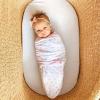 imageComfy Cubs Easy Swaddle Blanket 3 Pack  100 Cotton Newborn Wrap Small for 03 Months Infants with Adjustable Velcro Breathable and Durable Sleep Sack for Babies  Blush Mauve ampamp MulberryPink