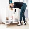 imageComfy Cubs Fitted Crib Sheet  100 Cotton Baby Crib Mattress Sheet for Boys and Girls  Fully Elasticized Hem for Snug Fit Over Standard Crib and Toddler Mattresses Pack of 2Grey