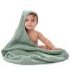 imageComfy Cubs Hooded Baby Towel 2Pack Large 32 x 32 Inch  6 Layer 100 Muslin Cotton for Babies Toddlers and Kids  Soft ampamp Absorbent Baby Bath Towels  Unisex Design for Bath Time  BlushFern
