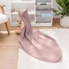 imageComfy Cubs Hooded Baby Towel 2Pack Large 32 x 32 Inch  6 Layer 100 Muslin Cotton for Babies Toddlers and Kids  Soft ampamp Absorbent Baby Bath Towels  Unisex Design for Bath Time  BlushMauve and Blush