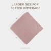 imageComfy Cubs Hooded Baby Towel 2Pack Large 32 x 32 Inch  6 Layer 100 Muslin Cotton for Babies Toddlers and Kids  Soft ampamp Absorbent Baby Bath Towels  Unisex Design for Bath Time  BlushMauve and Blush