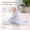 imageComfy Cubs Hooded Baby Towel 2Pack Large 32 x 32 Inch  6 Layer 100 Muslin Cotton for Babies Toddlers and Kids  Soft ampamp Absorbent Baby Bath Towels  Unisex Design for Bath Time  BlushSlate