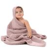 imageComfy Cubs Hooded Baby Towel 2Pack Large 32 x 32 Inch  6 Layer 100 Muslin Cotton for Babies Toddlers and Kids  Soft ampamp Absorbent Baby Bath Towels  Unisex Design for Bath Time  BlushMauve