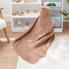 imageComfy Cubs Hooded Baby Towel 2Pack Large 32 x 32 Inch  6 Layer 100 Muslin Cotton for Babies Toddlers and Kids  Soft ampamp Absorbent Baby Bath Towels  Unisex Design for Bath Time  BlushCedar and Sand