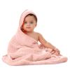imageComfy Cubs Hooded Baby Towel 2Pack Large 32 x 32 Inch  6 Layer 100 Muslin Cotton for Babies Toddlers and Kids  Soft ampamp Absorbent Baby Bath Towels  Unisex Design for Bath Time  BlushLace