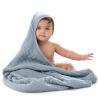 imageComfy Cubs Hooded Baby Towel 2Pack Large 32 x 32 Inch  6 Layer 100 Muslin Cotton for Babies Toddlers and Kids  Soft ampamp Absorbent Baby Bath Towels  Unisex Design for Bath Time  BlushPacific Blue