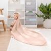 imageComfy Cubs Hooded Baby Towel 2Pack Large 32 x 32 Inch  6 Layer 100 Muslin Cotton for Babies Toddlers and Kids  Soft ampamp Absorbent Baby Bath Towels  Unisex Design for Bath Time  BlushBlush