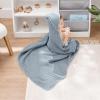 imageComfy Cubs Hooded Baby Towel 2Pack Large 32 x 32 Inch  6 Layer 100 Muslin Cotton for Babies Toddlers and Kids  Soft ampamp Absorbent Baby Bath Towels  Unisex Design for Bath Time  BlushPacific Blue and Fern