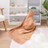 imageComfy Cubs Hooded Baby Towel 2Pack Large 32 x 32 Inch  6 Layer 100 Muslin Cotton for Babies Toddlers and Kids  Soft ampamp Absorbent Baby Bath Towels  Unisex Design for Bath Time  BlushCaramel