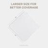 imageComfy Cubs Hooded Baby Towel 2Pack Large 32 x 32 Inch  6 Layer 100 Muslin Cotton for Babies Toddlers and Kids  Soft ampamp Absorbent Baby Bath Towels  Unisex Design for Bath Time  WhiteWhite