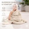 imageComfy Cubs Hooded Baby Towel 2Pack Large 32 x 32 Inch  6 Layer 100 Muslin Cotton for Babies Toddlers and Kids  Soft ampamp Absorbent Baby Bath Towels  Unisex Design for Bath Time  BlushSand