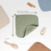 imageComfy Cubs Muslin Baby Washcloths 10 Pack  Soft 6Layer Cotton Wash Cloths for Sensitive Skin  10quotx10quot Large Gentle Absorbent Infant Essentials for Newborn and Toddlers  WhiteSage