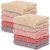 imageComfy Cubs Muslin Baby Washcloths 10 Pack  Soft 6Layer Cotton Wash Cloths for Sensitive Skin  10quotx10quot Large Gentle Absorbent Infant Essentials for Newborn and Toddlers  WhiteMulti Girl