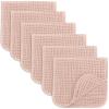 imageComfy Cubs Muslin Baby Washcloths 10 Pack  Soft 6Layer Cotton Wash Cloths for Sensitive Skin  10quotx10quot Large Gentle Absorbent Infant Essentials for Newborn and Toddlers  WhiteBlush